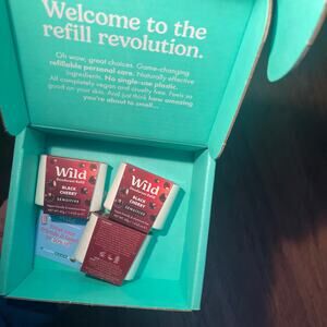 Wild Deodorant Refill Lot of 3 Black Cherry "sensitive" New